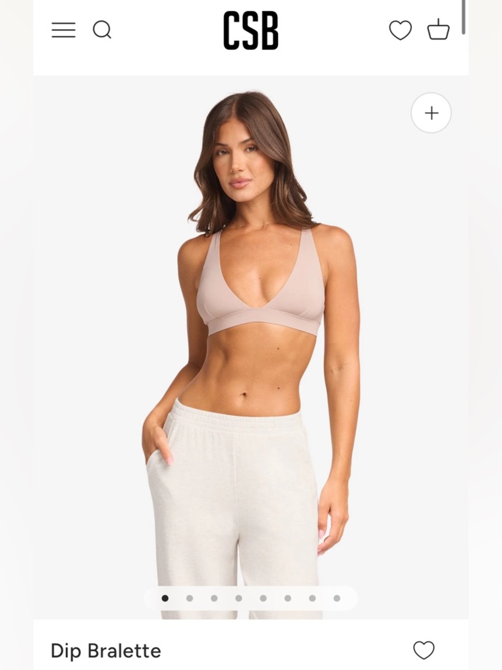 CSB Dip Bralette - sand